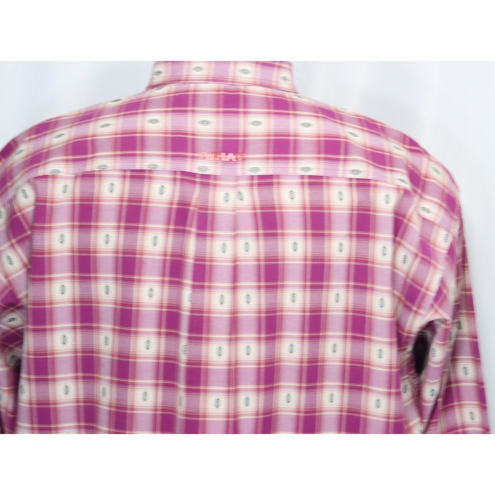 Ariat WF Seamus FTD Terra Rouge L/S Classic Fit Check Western Shirt Mens‎ Sz 2XL - Picture 4 of 7